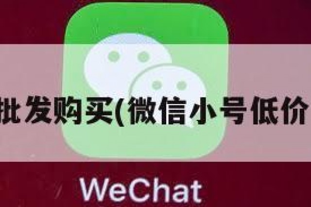 微信小号批发购买(微信小号低价批发平台)