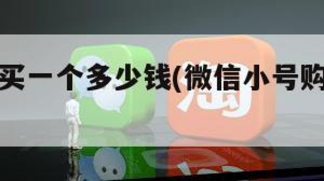微信小号买一个多少钱(微信小号购买一个多少钱)