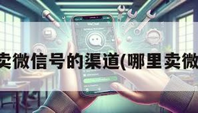 哪里有卖微信号的渠道(哪里卖微信账号)